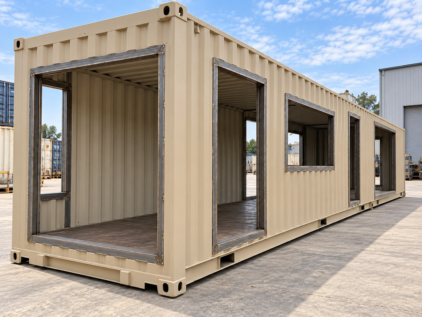 Módulo estructural contenedor "Cascarón" preparado para autoconstrucción - miniatura 3