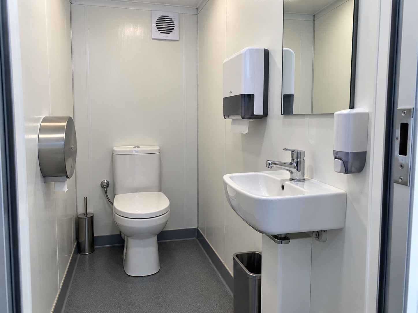Módulo cabina sanitaria doble 2 WC independientes (Chico / Chica)